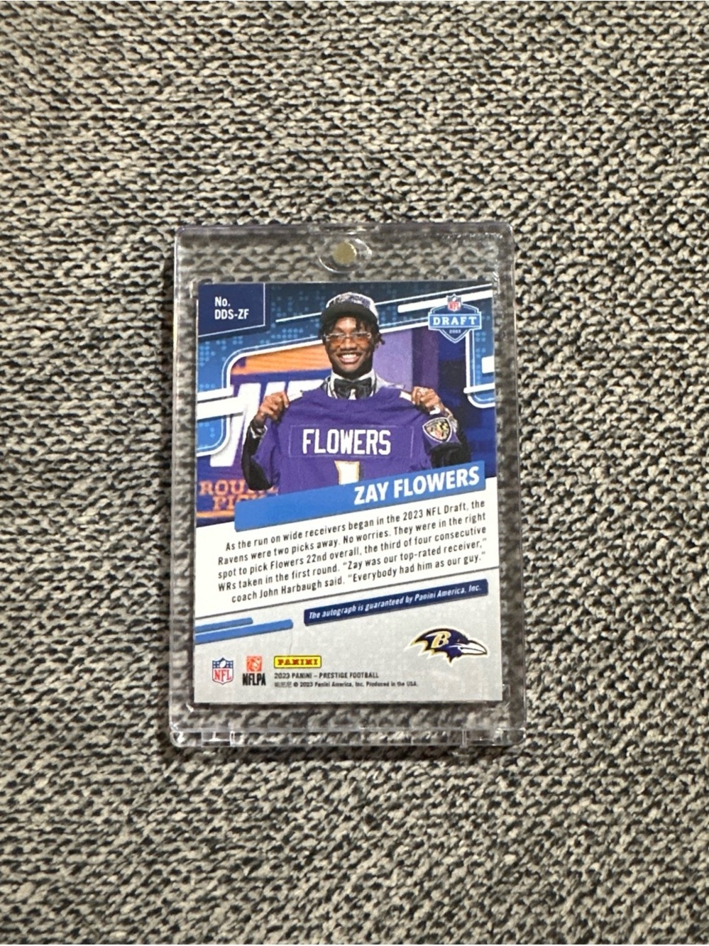 Ravens Zay Flowers Rookie Auto - Picture 2 of 2